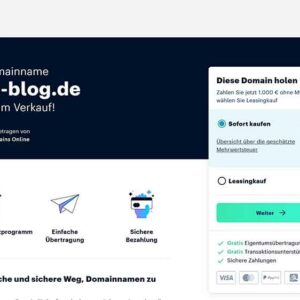 Blogverkauf